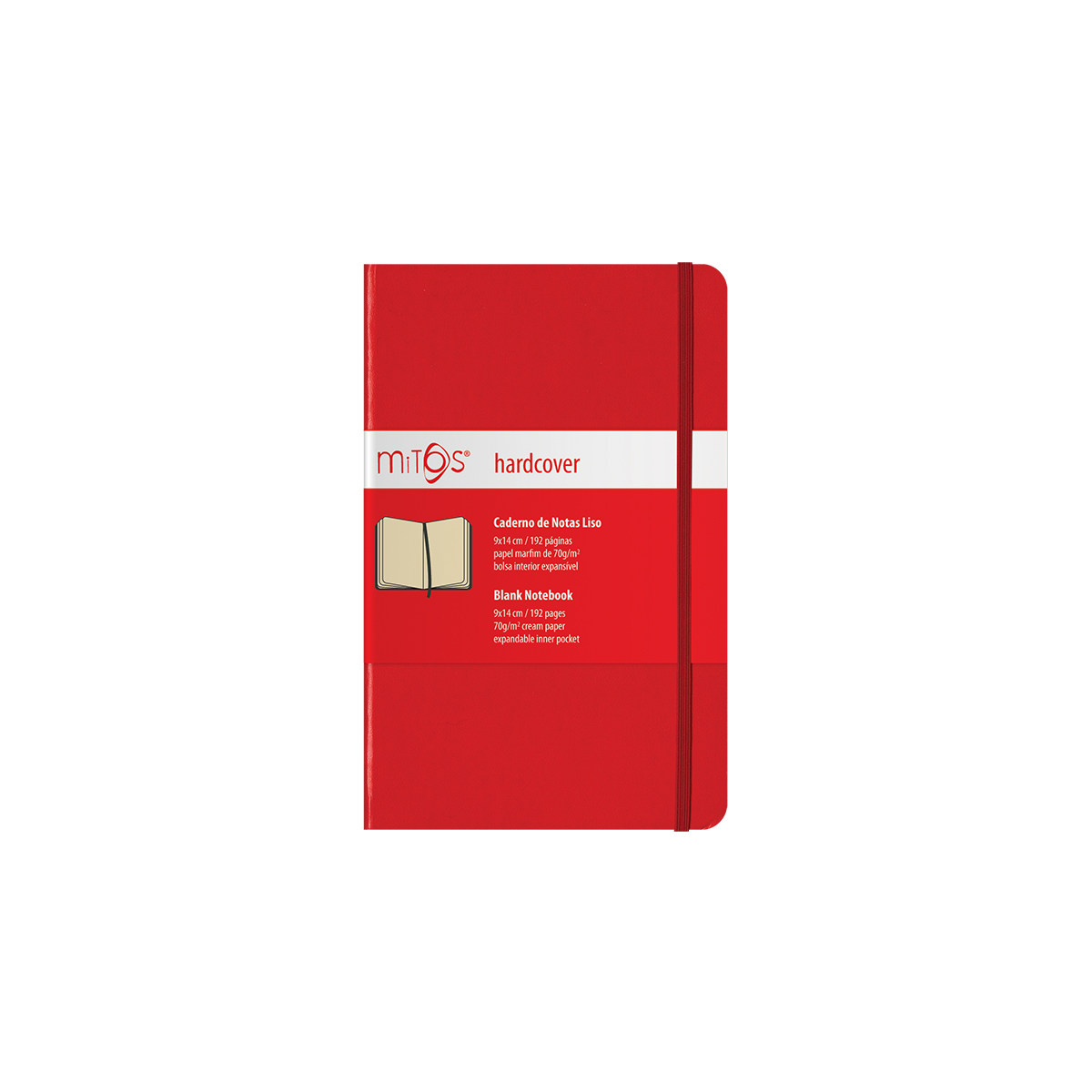 MITOS® HARDCOVER-Caderno Notas Liso(9x14cm)192pg